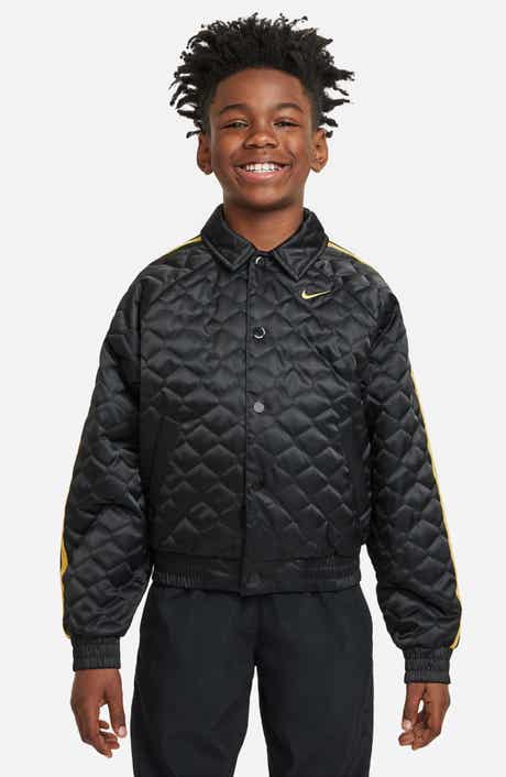 Nike Kids' Culture Of Basketball Repel Quilted Bomber Jacket