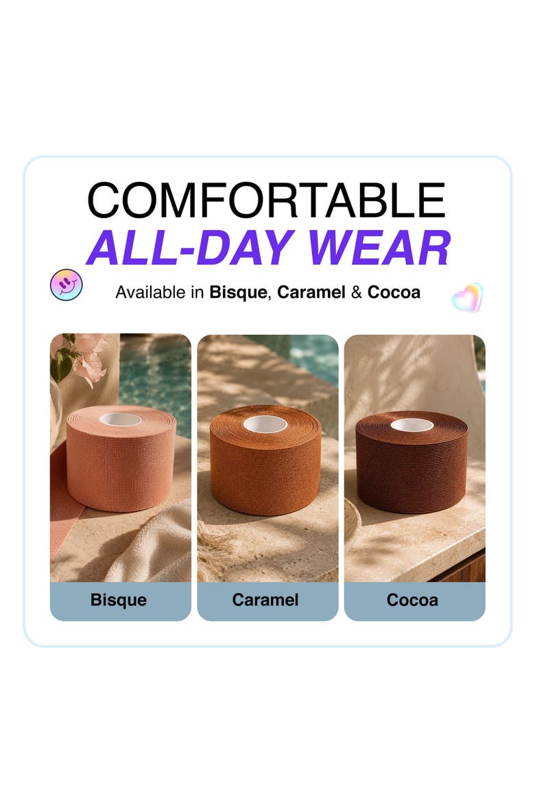 Boob Breast Lift Invisible Sticky Body Tape, Alternate, color, Cocoa