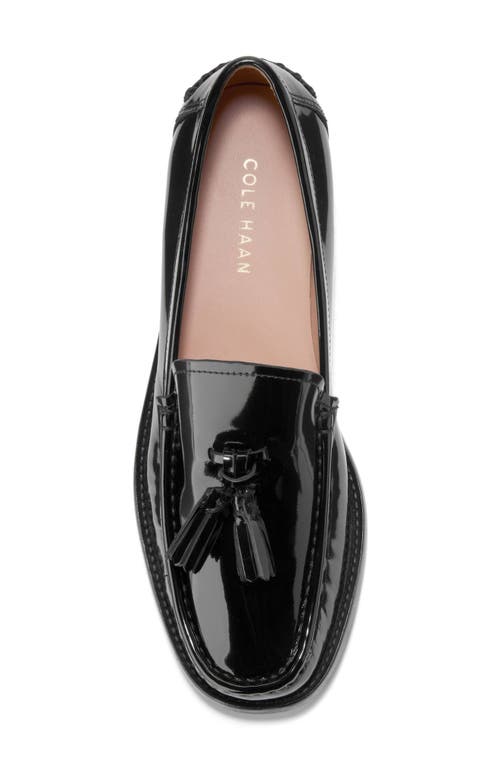 Shop Cole Haan Lana Lux Tassel Loafer In Black Box Leather