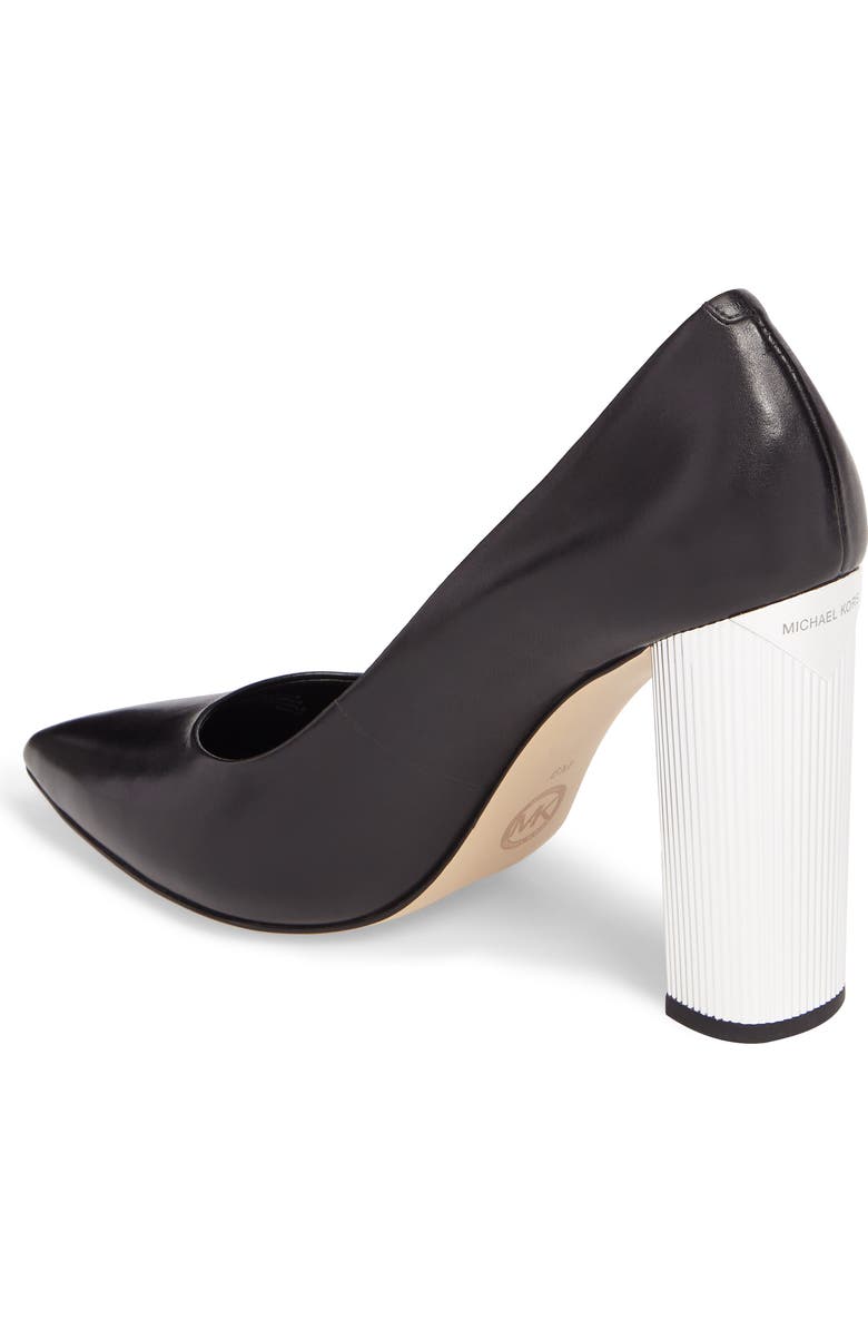 MICHAEL Michael Kors Paloma Metallic Heel Pump, Alternate, color,