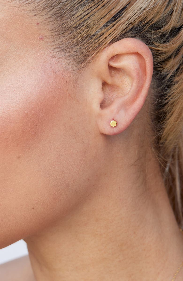 SAVVY CIE JEWELS 3-Pack Assorted Stud Earrings, Alternate, color, Yellow