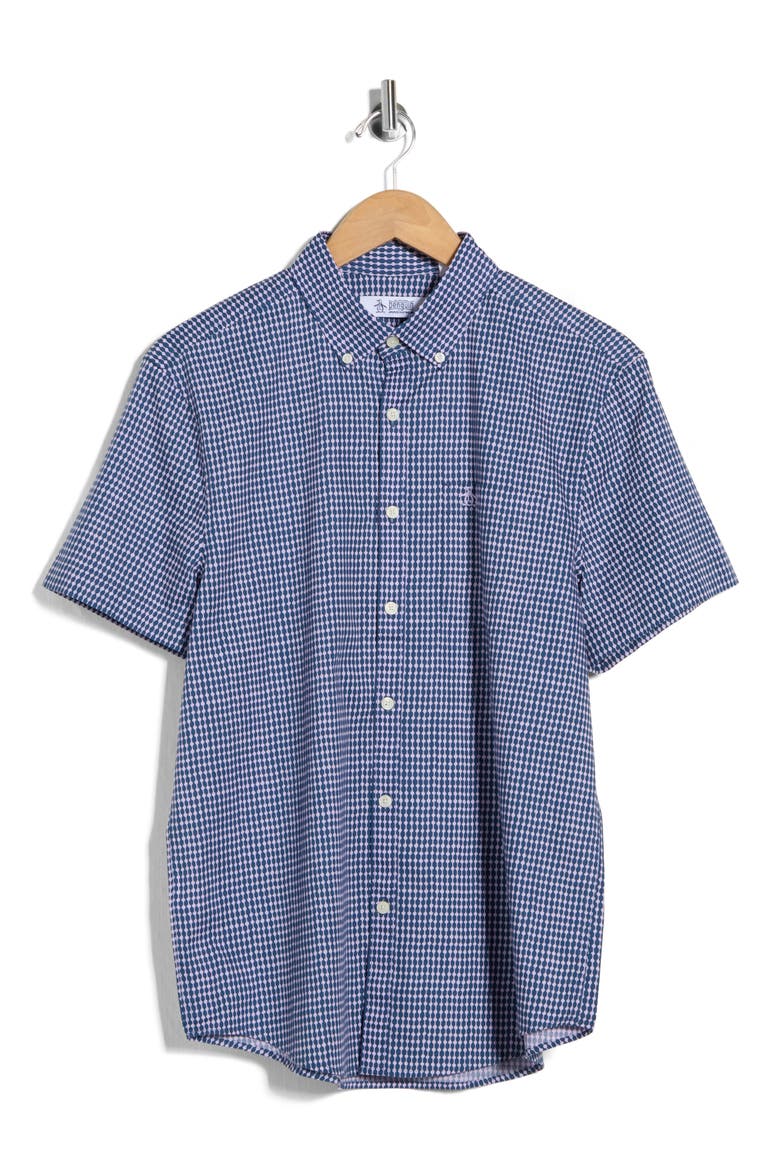 Short Sleeve Poplin Shirt, Alternate, color, SARGASSO SEA