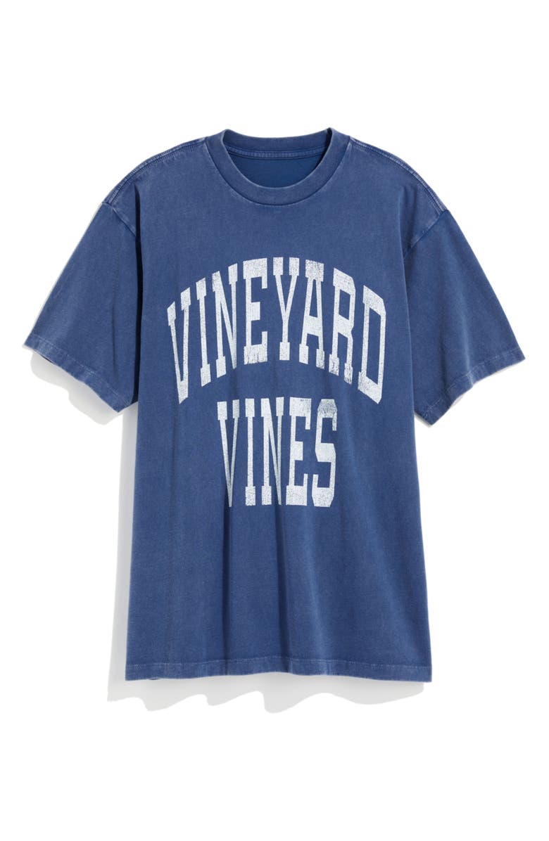 vineyard vines Logo Oversize Cotton Graphic T-Shirt, Main, color, 