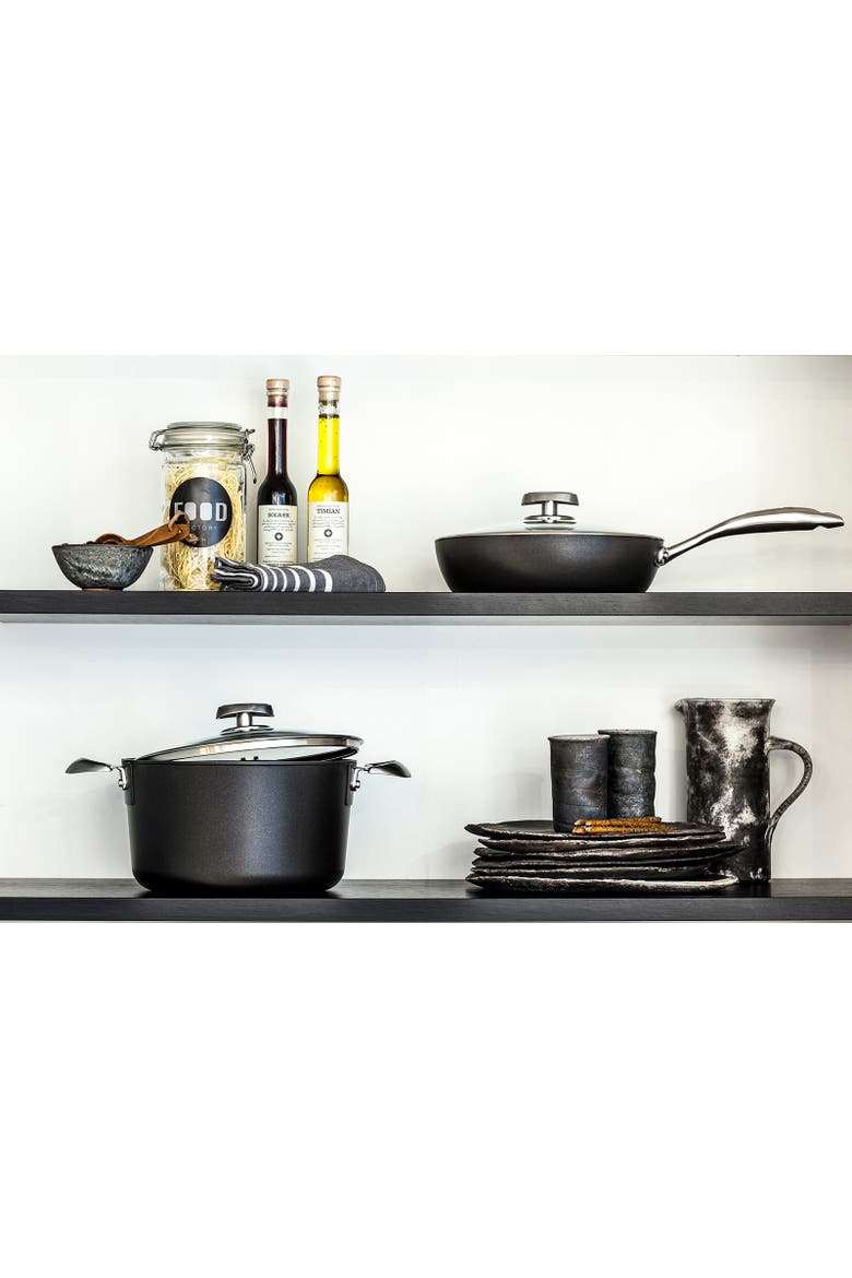 Pro IQ 10.25 Inch Covered Saute Pan, 2.75 Quart, Alternate, color, Black