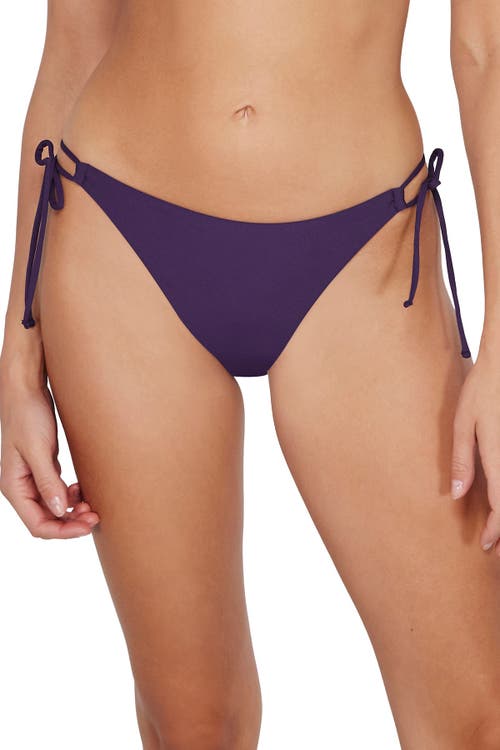 Shop Sunsets Everlee Tie Side Bikini Swim Bottoms In Paradise Plum