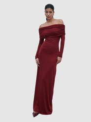 Pretty Lavish Perrie Bardot Jersey Maxi Dress