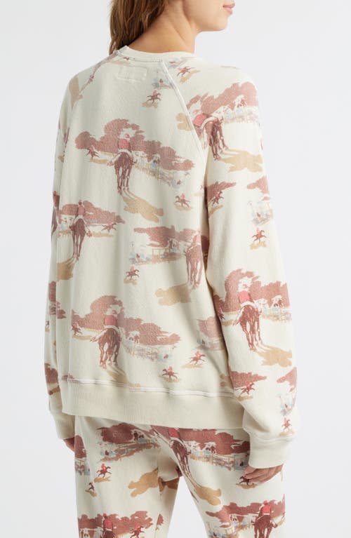 The Great . The Slouch Crewneck Sweatshirt In Neutral