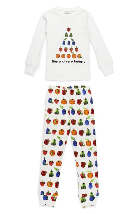 x 'The Very Hungry Caterpillar™' Kids' Fitted Organic Cotton Two-Piece Pajamas (Toddler & Little Kid)
