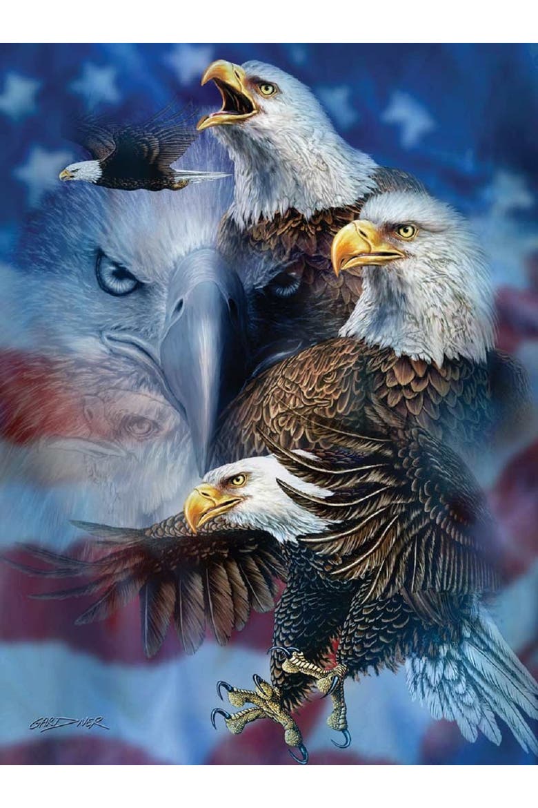 Patriotic Eagles 1000 piece Jigsaw Puzzle for Adults, Alternate, color, Multicolor