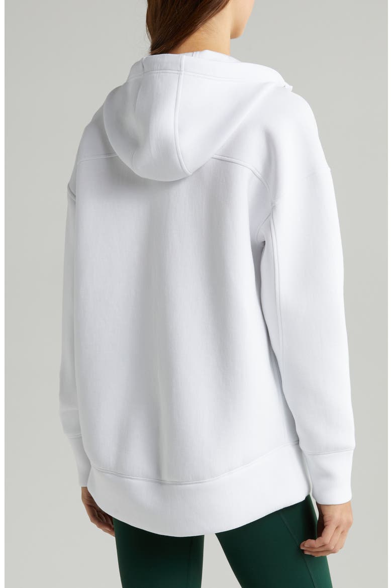 Intention Zip Hoodie, Alternate, color, WHITE