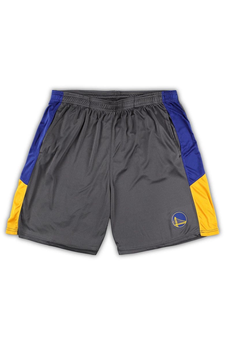 FANATICS Men's Fanatics Branded Gray Golden State Warriors Big & Tall Shorts, Main, color, Gray