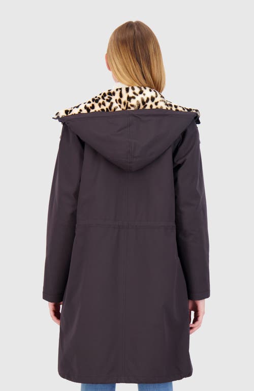 Gorski Shearling Lamb Parka Reversible To Nylon In Black
