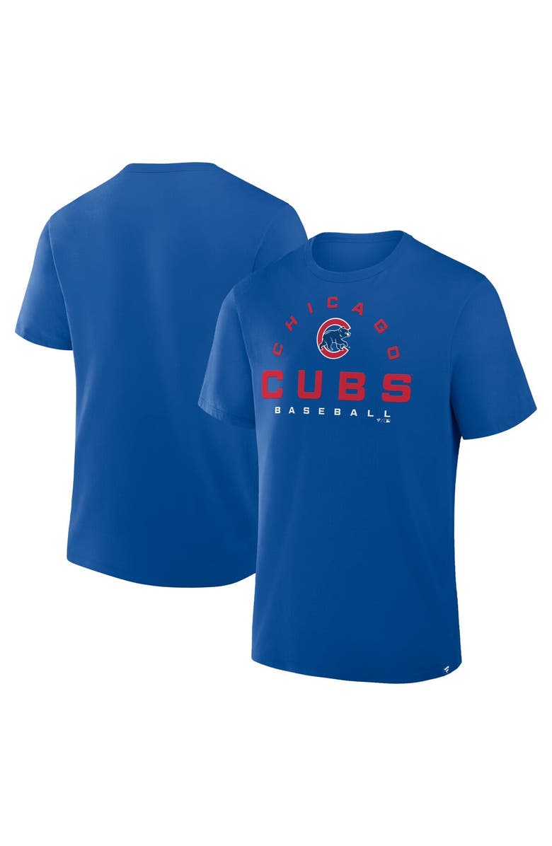FANATICS Men's Fanatics Royal Chicago Cubs Clubhouse Legacy Primary Play T-Shirt, Alternate, color, Royal