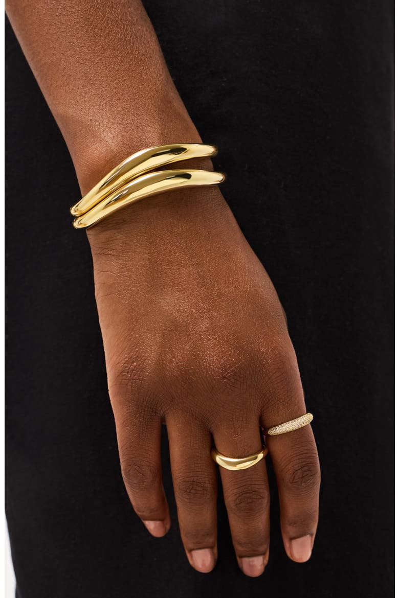 Gold Bangle Bracelet - Talia, Alternate, color, Gold