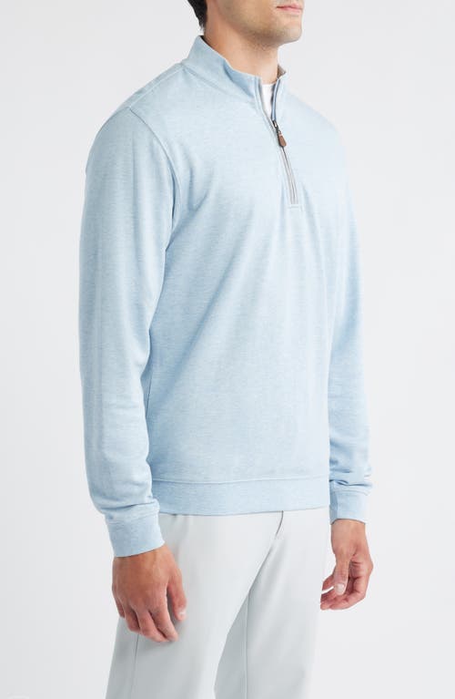 Johnnie-o Sully Quarter Zip Pullover In Blue