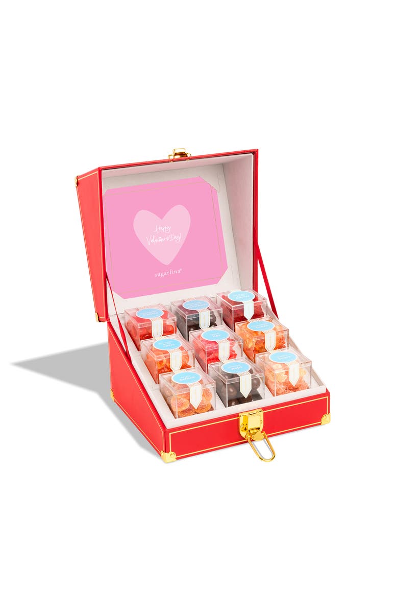 sugarfina Happy Valentine's Day 9-Piece Mini Trunk, Alternate, color, 