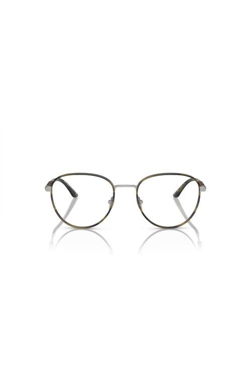 Giorgio Armani 52mm Phantos Optical Glasses In Metallic
