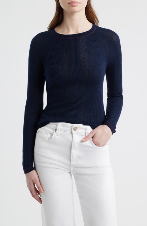 Teresa Raglan Sleeve Rib Top