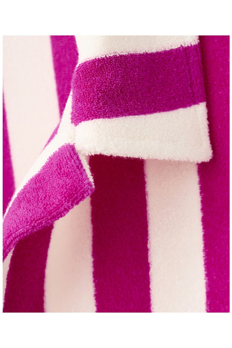 Stripe Terry Nightgown, Alternate, color, FUCHSIA