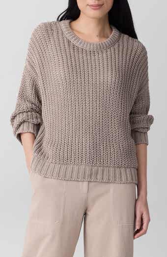 Eileen Fisher Crewneck Organic Cotton Sweater