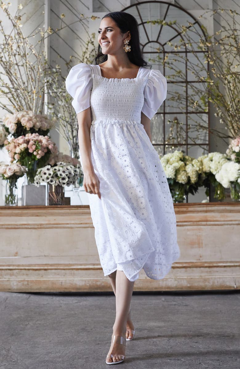 Rachel Parcell Floral Drop Earrings, Alternate, color, 