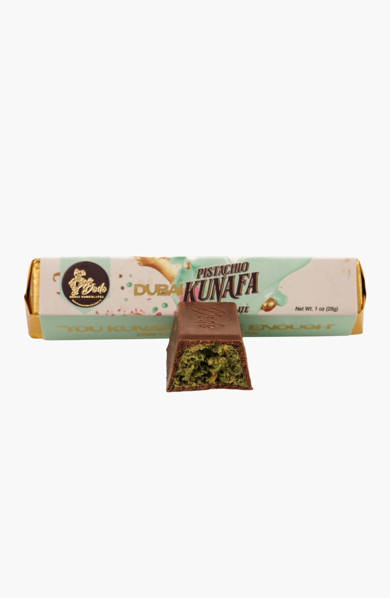 The Dodo Chocolates Dubai Style Milk Chocolate Pistachio 5-Bar Multipack, Alternate, color, Pistachio