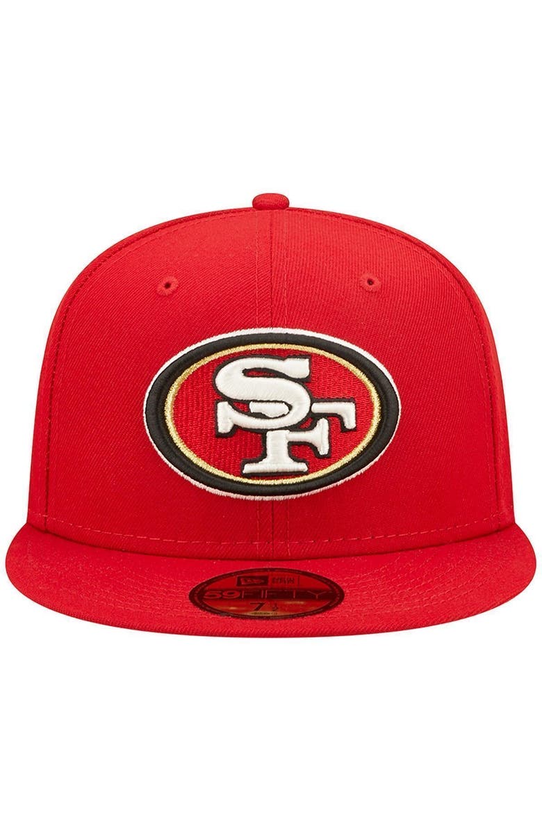 New Era Men's New Era Scarlet San Francisco 49ers Super Bowl XXIV Pop Sweat 59FIFTY Fitted Hat, Alternate, color,