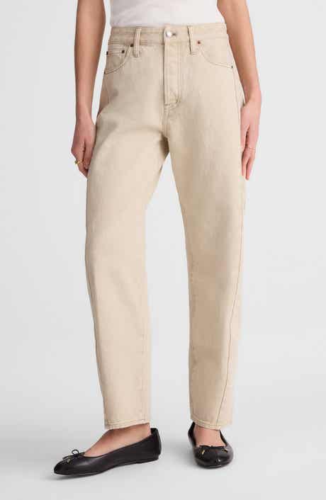 Pieced Barrel Leg Jeans