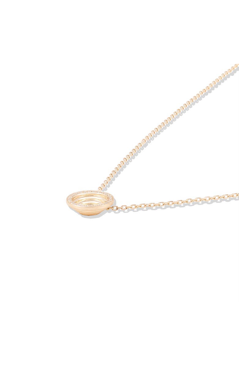 Campbell + Charlotte Revel Small Dimensional Pendant, Alternate, color, Diamond- Gold