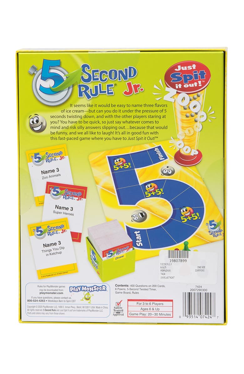 PlayMonster 5 Second Rule(R) Jr. Game, Alternate, color, 