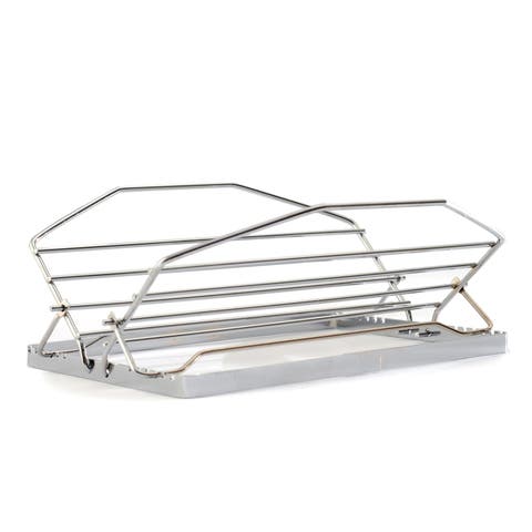 Adjustable Roast Rack, 11 Inch Nickel-Plated, 7 Positions, Silver