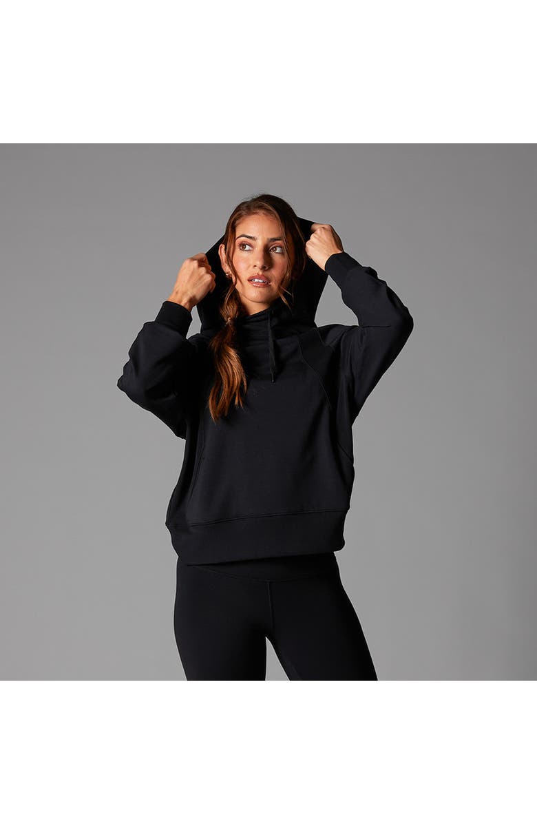 Tavi Cozy Paneled Hoodie, Main, color, Ebony
