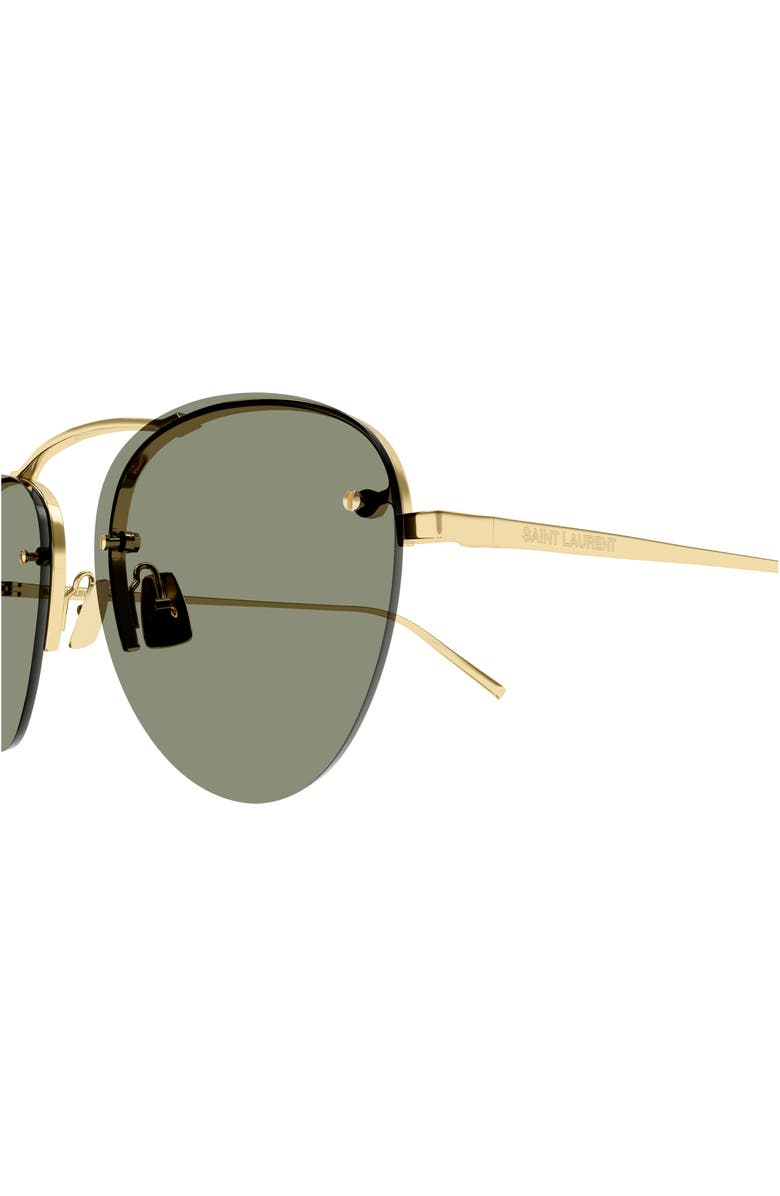 Saint Laurent 59mm Tinted Navigator Sunglasses, Alternate, color,