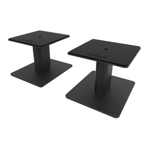 SP6HD 6" Universal Desktop Speaker Stands with Rotating Top Plates and Cable Management - Pair