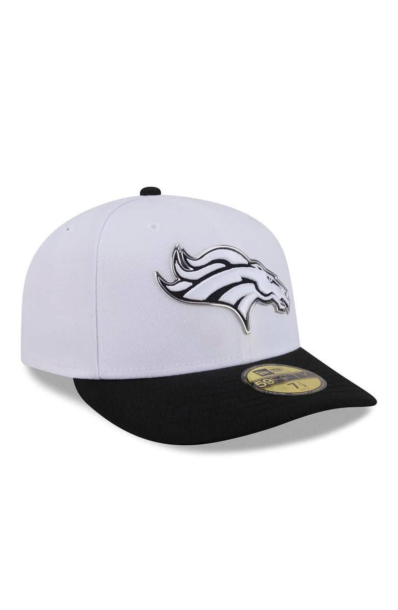 New Era Men's New Era  White/Black Denver Broncos 2026 NFL Draft Pre-Curved 59FIFTY Fitted Hat, Alternate, color, White