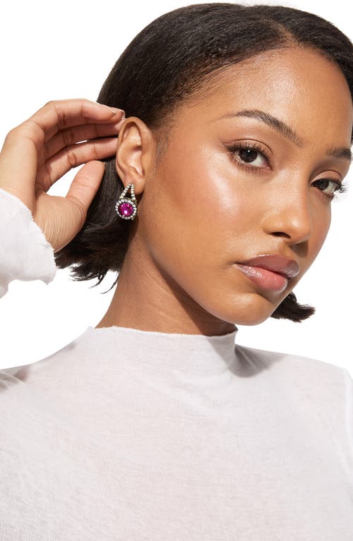 Kurt Geiger London Octavia Hoop Earrings In Blue