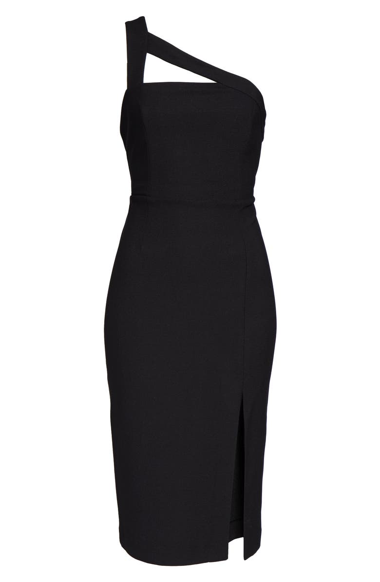 Finders Keepers Daniella One-Shoulder Crepe Sheath Dress, Alternate, color,