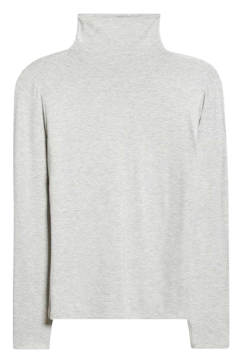 Funnel Neck Sweater, Alternate, color, GREY HEATHER