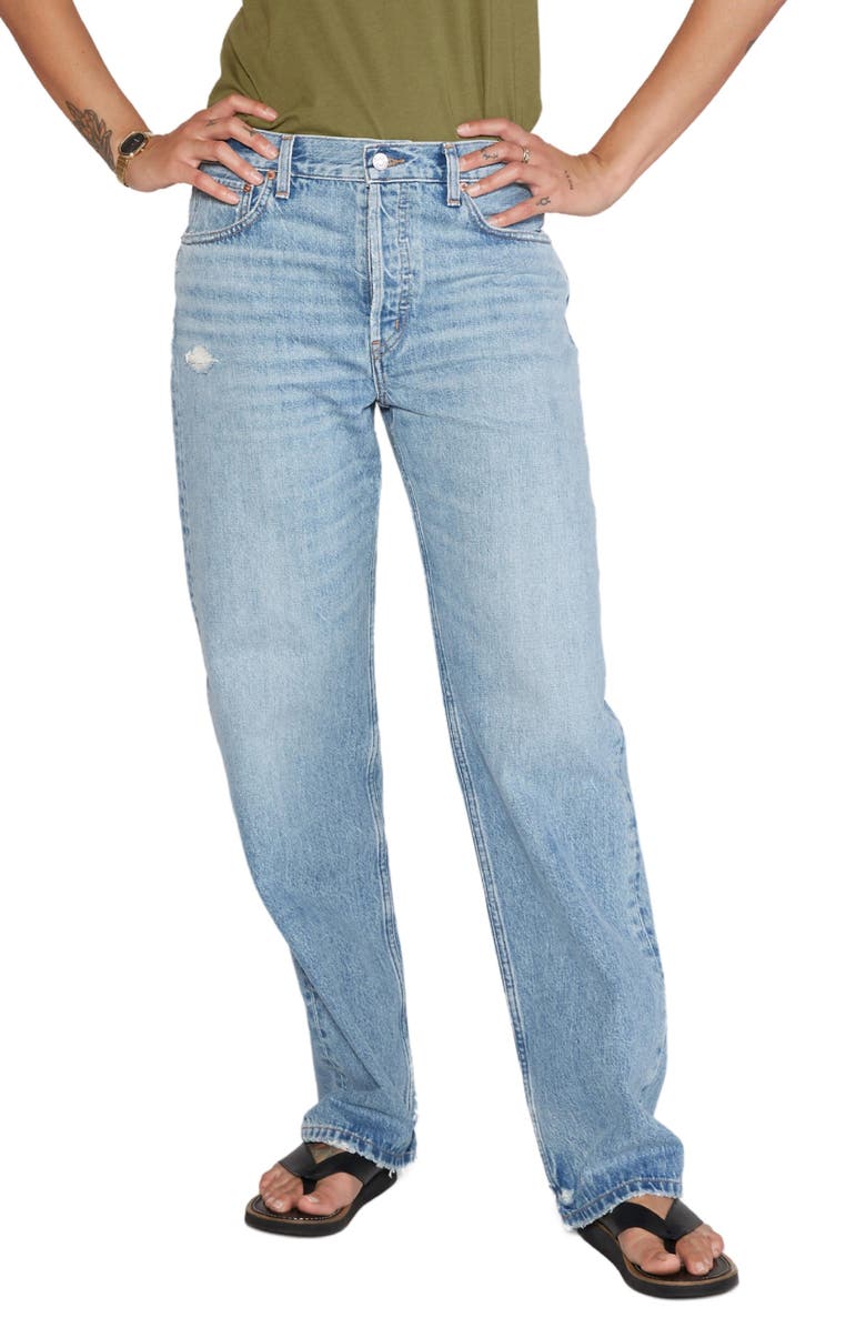 ÉTICA Altin Raw Hem Slouchy Boyfriend Jeans, Main, color, 