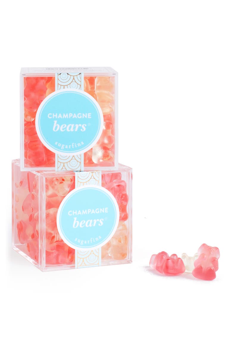 Set of 6 Champagne Bears® Candy Cubes, Alternate, color, PINK