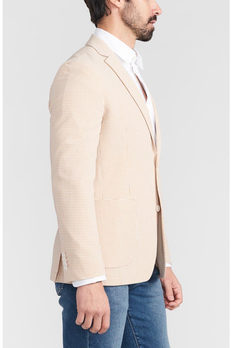 Check Seersucker Sport Coat, Alternate, color, TAN
