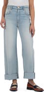 KUT from the Kloth Gwen High Waist Cufed Wide Leg Jeans