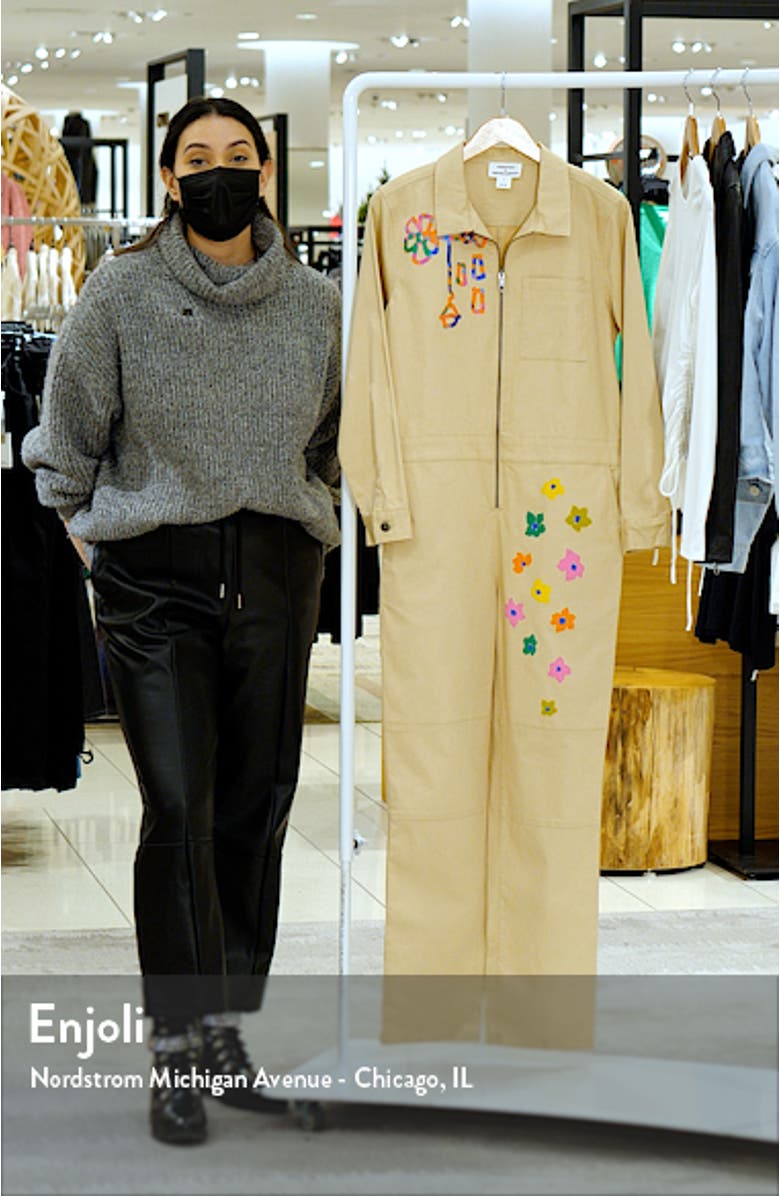 Cristina Martinez Long Sleeve Stretch Cotton Jumpsuit, sales video thumbnail