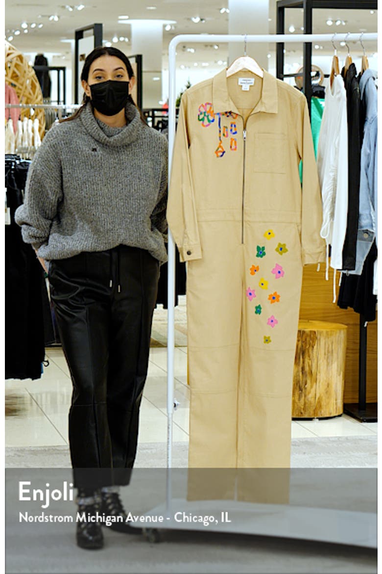 Cristina Martinez Long Sleeve Stretch Cotton Jumpsuit video