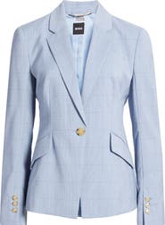 BOSS Jia Windopane Plaid Jacket