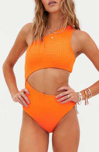 Beach Riot Celine Cutout One-Shoulder One-Piece Swimsuit