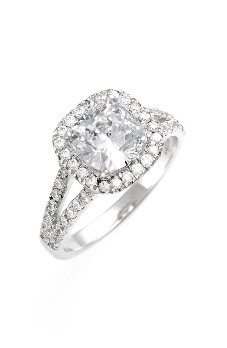 Lafonn 'Lassaire' Split Shank Halo Ring, Main, color, 