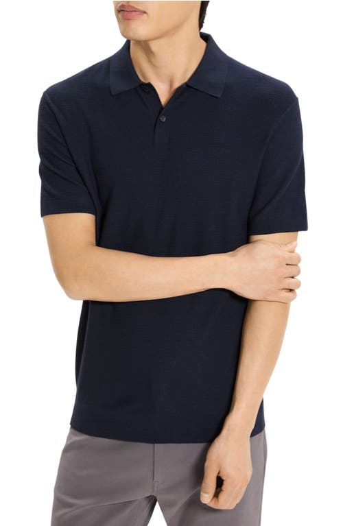 Theory Soris Sweater Polo In Blue
