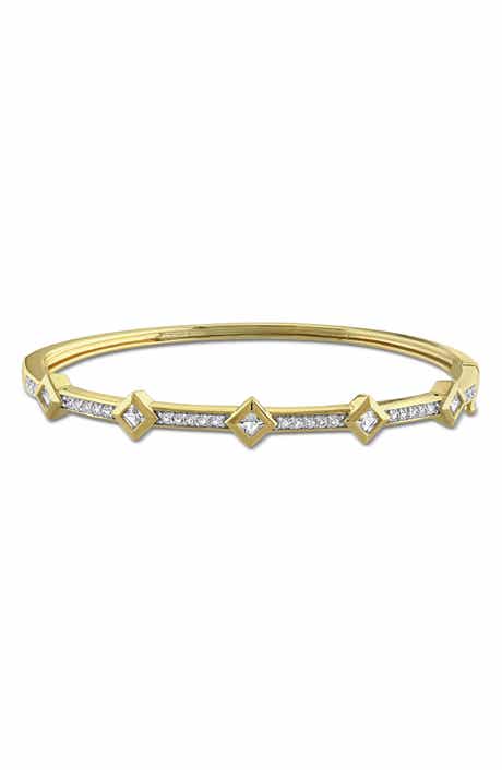 White Topaz Station Bangle