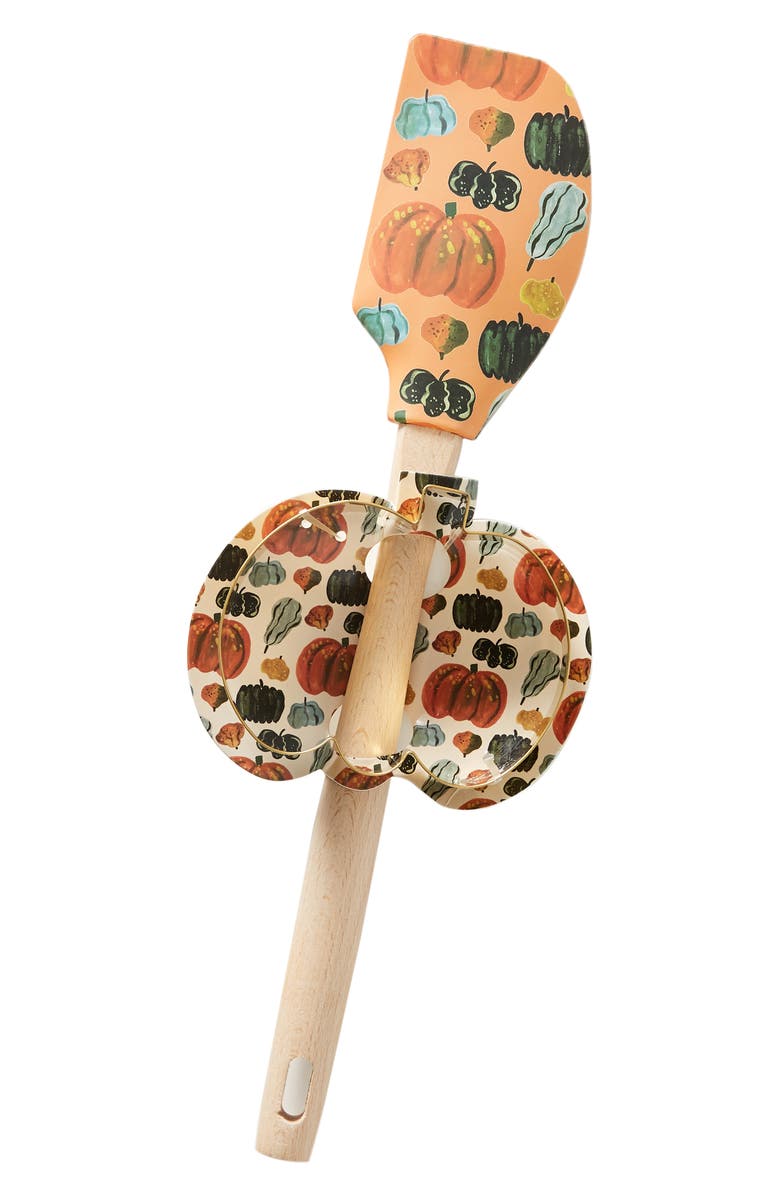 Anthropologie Home Anthropologie x Quill & Fox Pumpkin Spatula & Cookie Cutter Set, Alternate, color, 